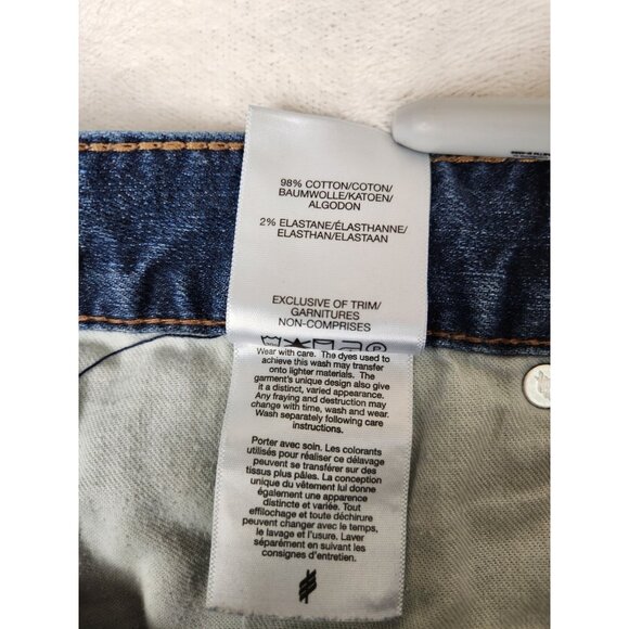 Silver Jeans Men's 31"x28" Konrad Slim Straight Medium Blue Stretch Denim Grunge - Picture 12 of 15